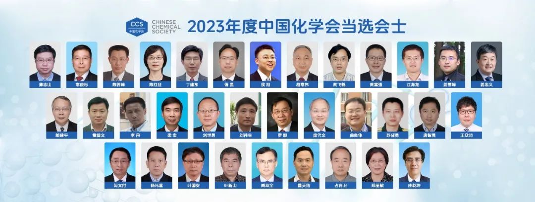 2023年度中國化學會會士（FCCS）當選名單公布